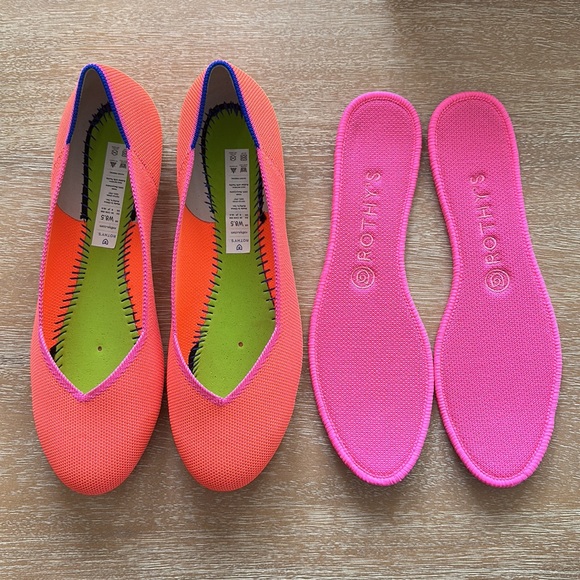 Rothy’s The Flat Tropical Pink Size 8.5 Retired - Picture 3 of 10